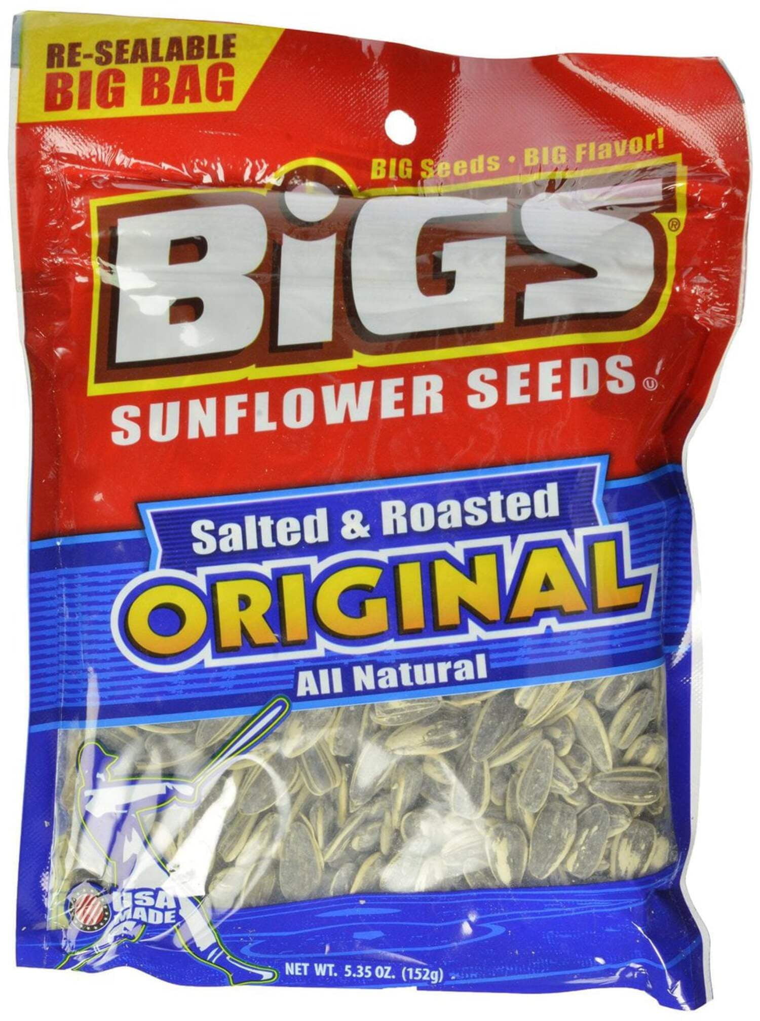 (Price/Case)Bigs Original Salted And Roasted Sunflower Seeds - Walmart.com