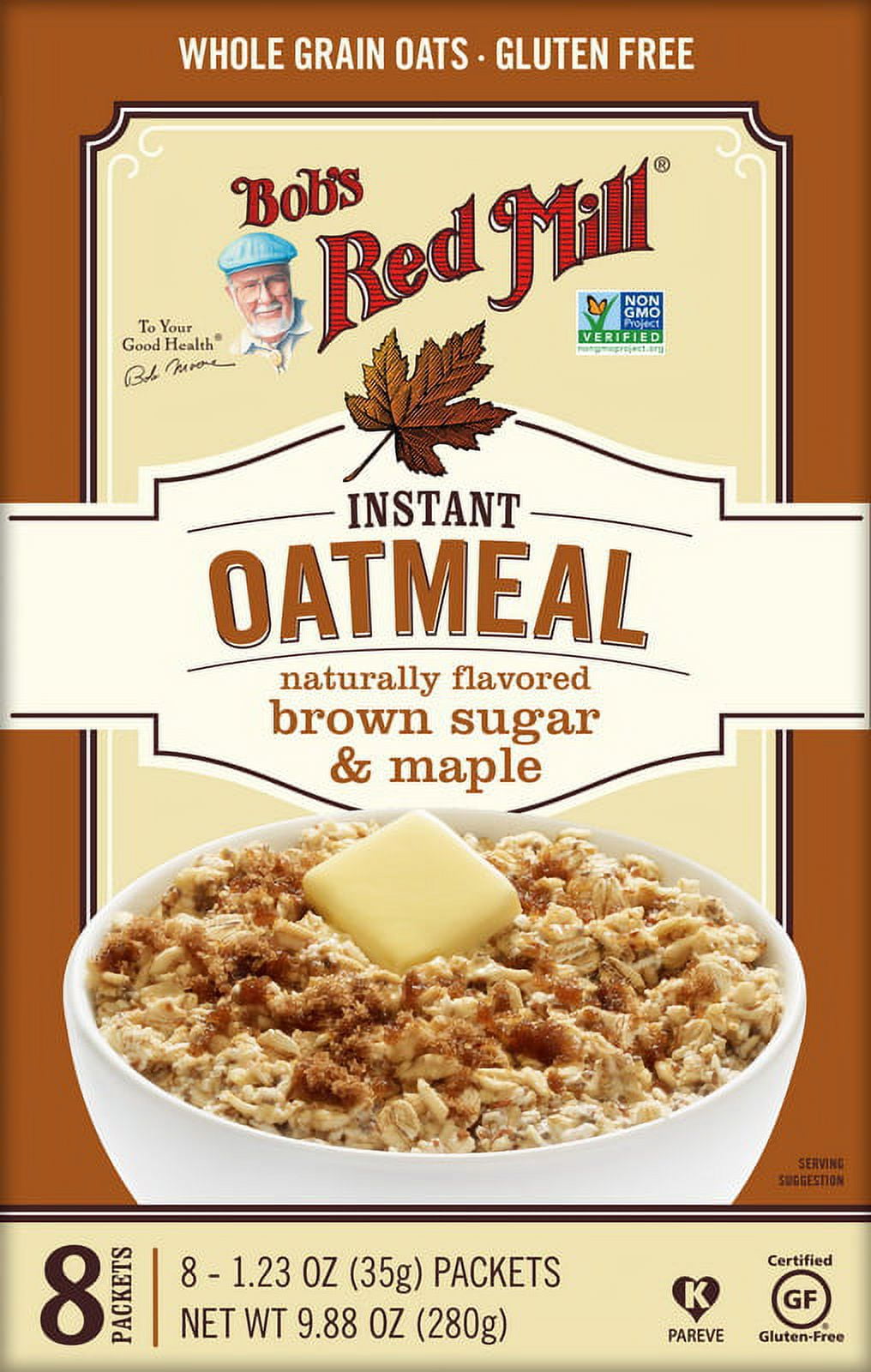 (Price/Case)Bob's Red Mill Natural Foods Inc Brown Sugar Maple Oatmeal Packets 4-9.87 Ounce