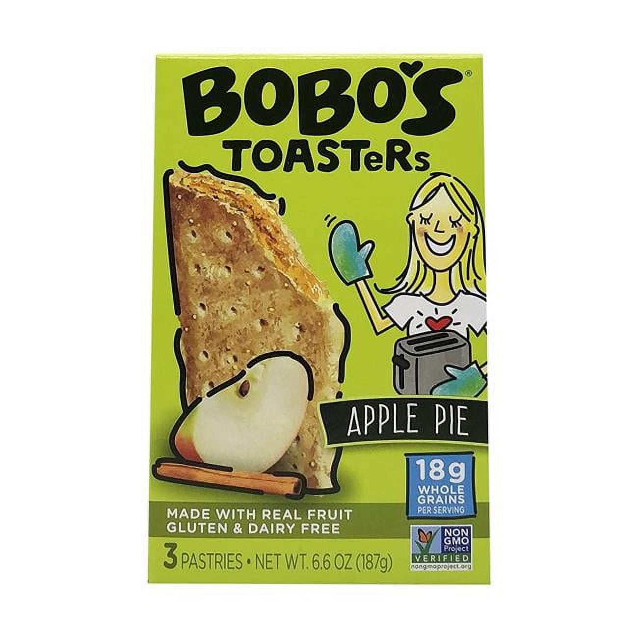 (Price/Case)Bobo's Oat Bars - Tstr Pstry Apple Pie 3 Pack - Case of 8-6.6 OZ
