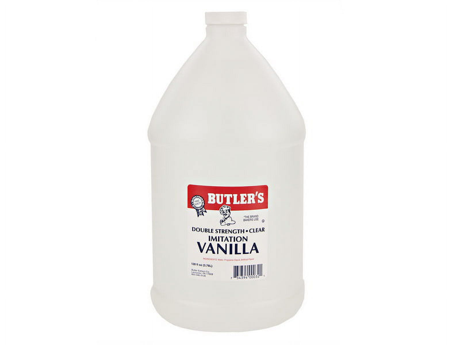 (Price/Case)Butler's Best Clear Double Strength Imitation Vanilla 4/1gal, 170306