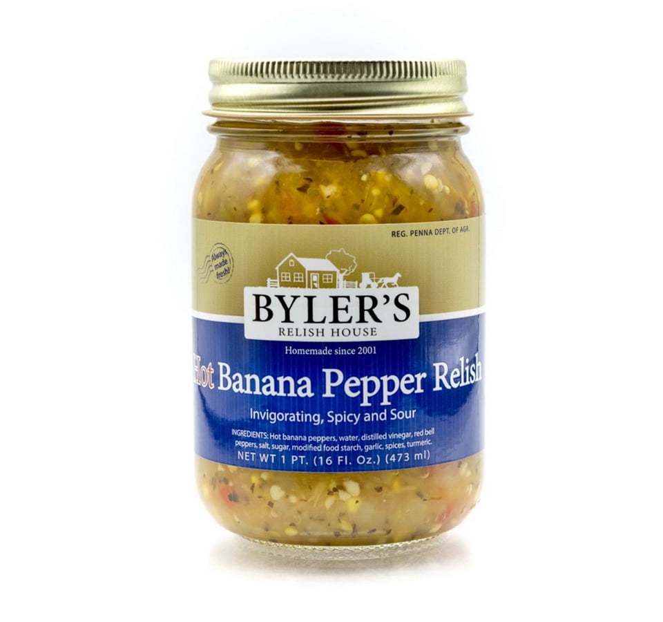 (Price/Case)Byler's Relish House Hot Banana Pepper Relish 12/16oz, 447710