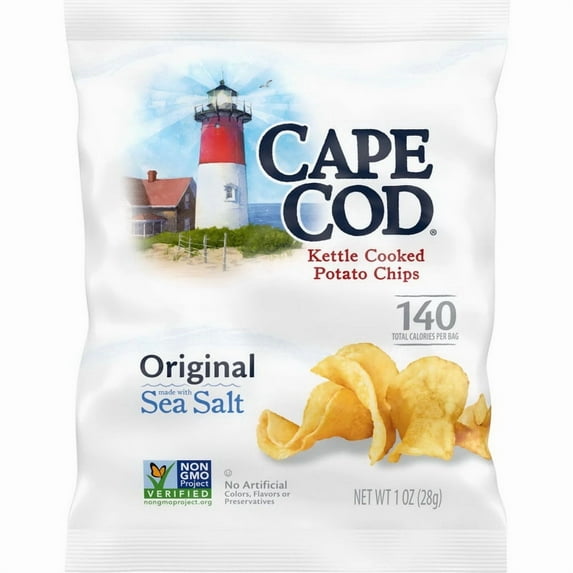 (Price/Case)Cape Cod 790112158 Kettle Chips Salted 88-1 Ounce