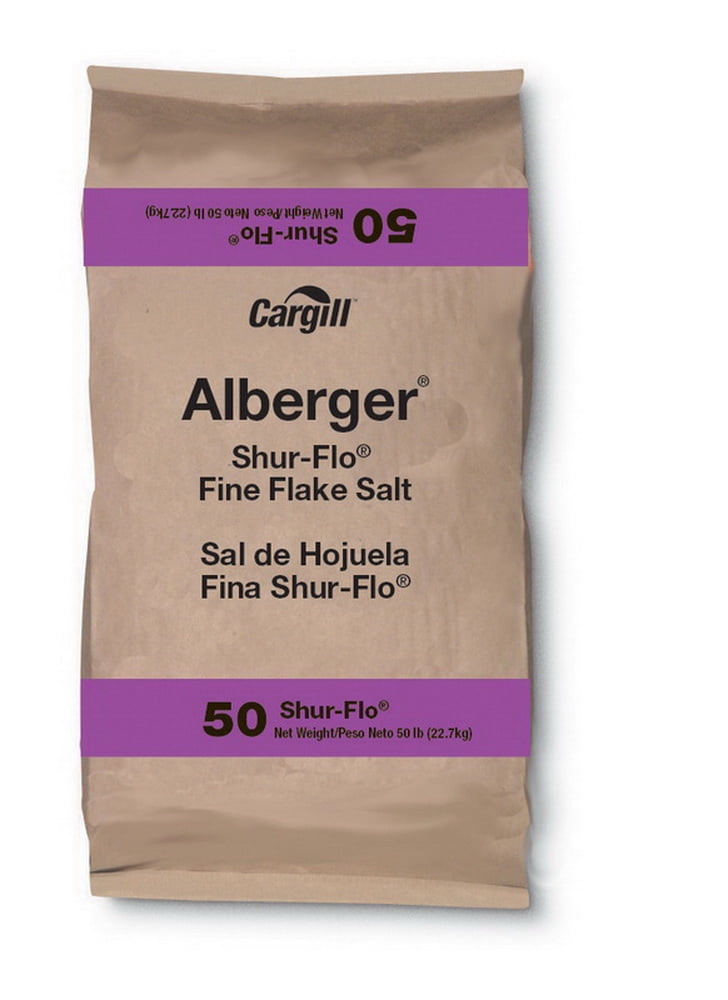 (Price/Case)Cargill Alberger Shur-Flo Fine Flake Salt 50Lb
