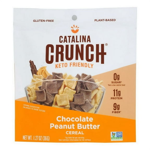 Catalina Crunch Single Serve Chocolate Peanut Butter Cereal 1.27 oz