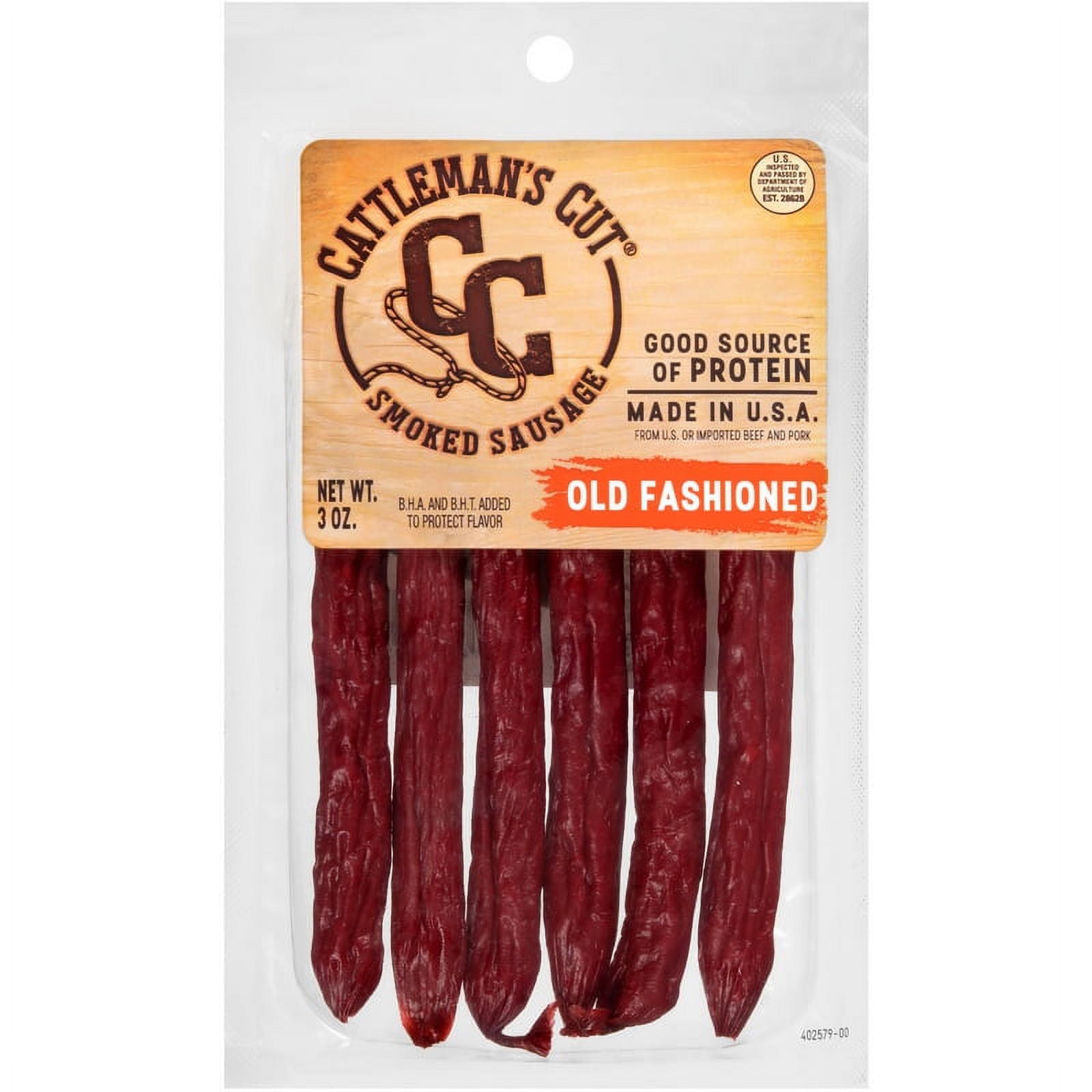 (Price/Case)Cattlemans Cut Smoked Sticks 3Oz/64Ct