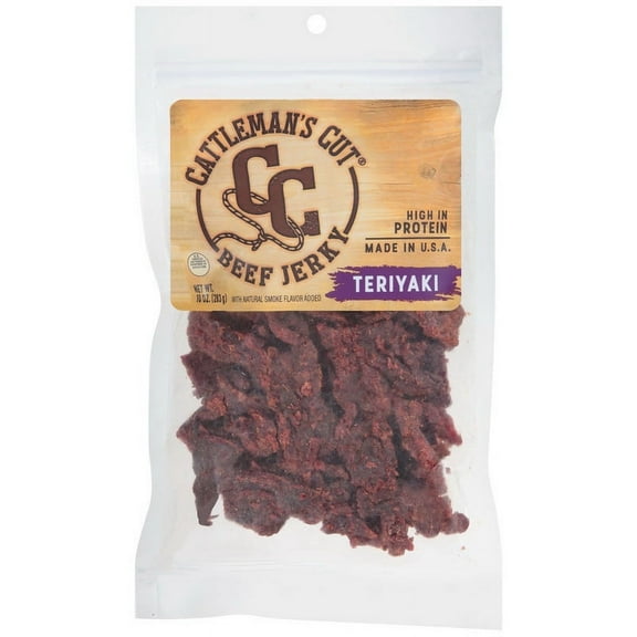 (Price/Case)Cattlemen'S Cut Teriyaki Beef Jerky 10 Ounces - 10 Per Case