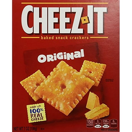 (12 pack) Cheez-It Original Cheese Crackers, Baked Snack Crackers, 7 oz