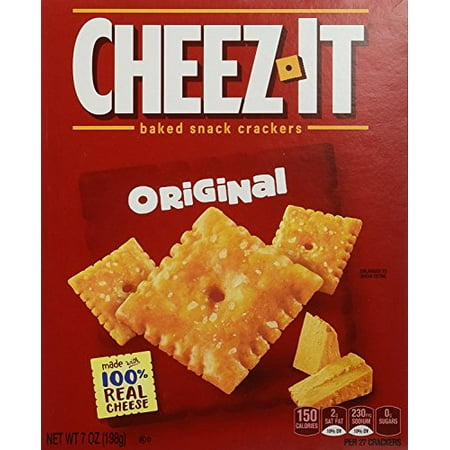 (12 pack) Cheez-It Original Cheese Crackers, Baked Snack Crackers, 7 oz