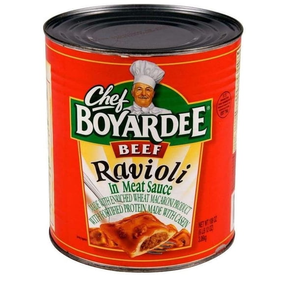 (Price/Case)Chef Boyardee 6414481060 Beef Ravioli - #10 Can 108 oz