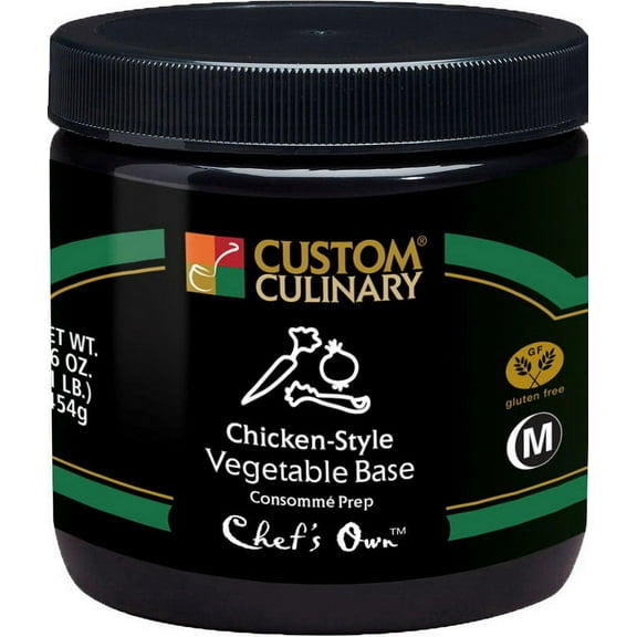 (Price/Case)Chef'S Own Chicken-Style Vegetable Consomme Vegan Base 1 Pound - 12 Per Case