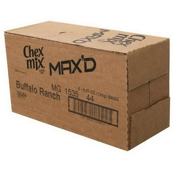 (Price/Case)Chex Mix 16000-15084 Chex Mix(Tm) Snack Mix Max'D(Tm) Buffalo Ranch (8 Ct) 4.25 oz