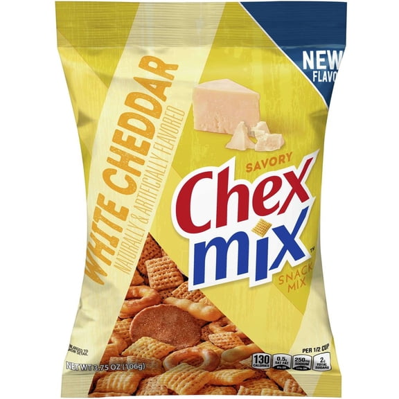 (Price/Case)Chex Mix White Cheddar Snack Mix, 3.75 Ounces, 8 per case