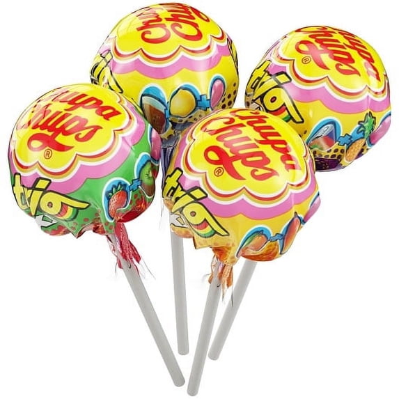 (Price/Case)Chupa Chups Xxl Trio 3-In-1 Lollipops 4 Fruity Flavors Display, 1.02 Ounce, 48 Per Box, 8 Per Case