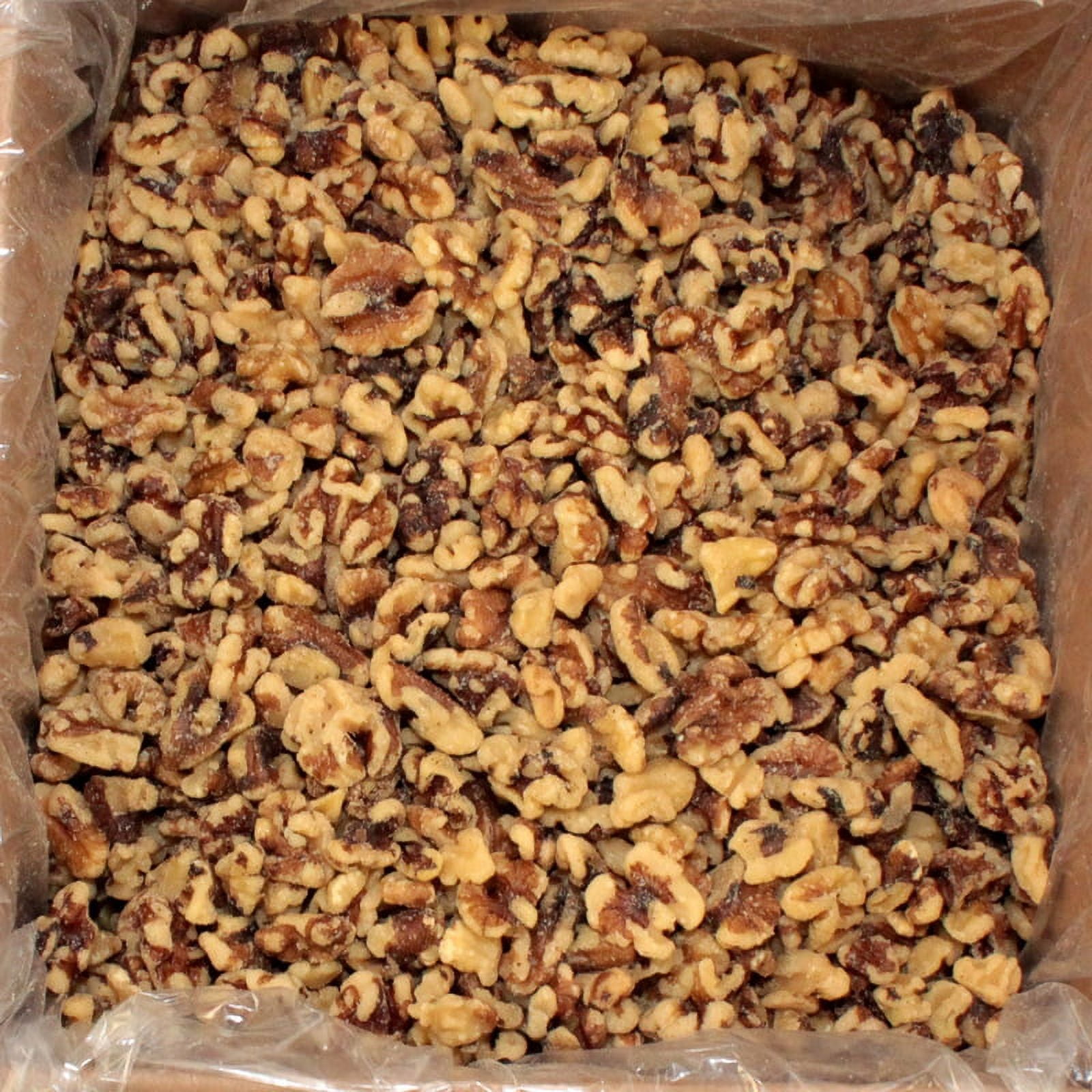 (Price/Case)Commodity Light Amber Combo Halves & Pieces Walnuts 5 Pounds - 1 Per Case