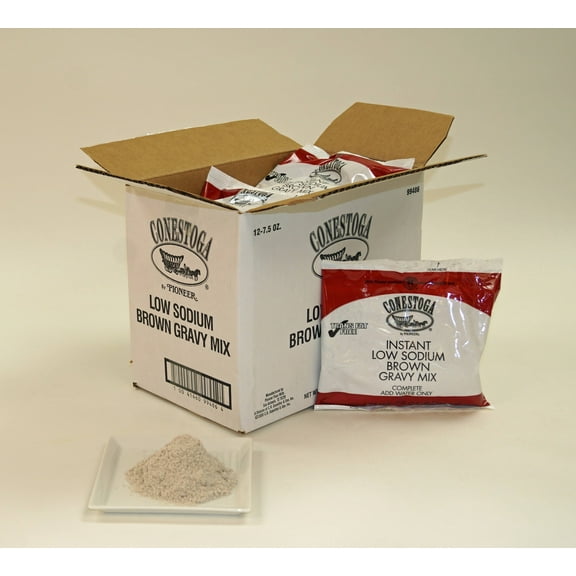 (Price/Case)Conestoga Low Sodium Brown Gravy Mix