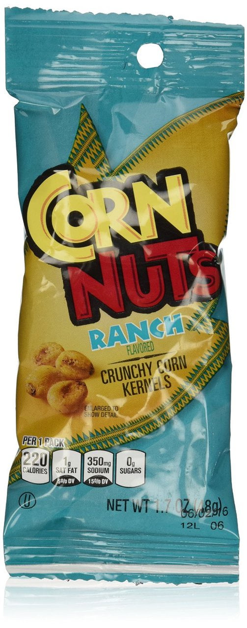(Price/Case)Corn Nuts Ranch Cornnuts Snack 1.7 Ounce Bag - 18 Per Pack ...