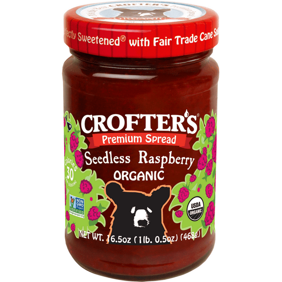 (Price/Case)Crofters Organic 60067275006504 Spread Premium Raspberry 6-1 Each