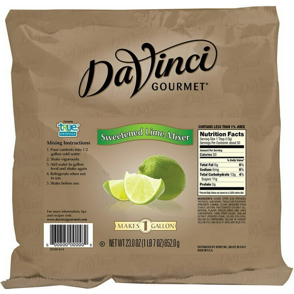 (Price/Case)Davinci Gourmet C94468.21C Sweetened Lime Dry Mix 12-23 Ounce