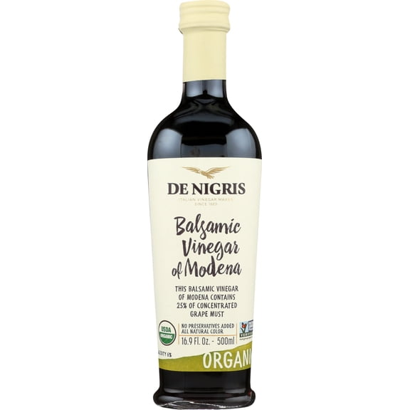 (Price/Case)De Nigris Vinegar - Organic - Balsamic - Case of 6 - 16.9 fl oz
