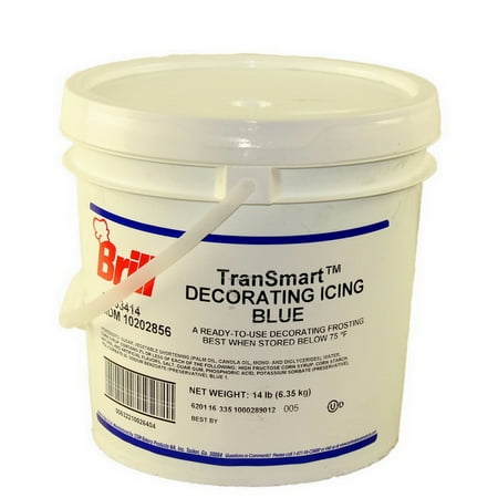 (Price/Case)Decorating Icing Blue Transmart Pail