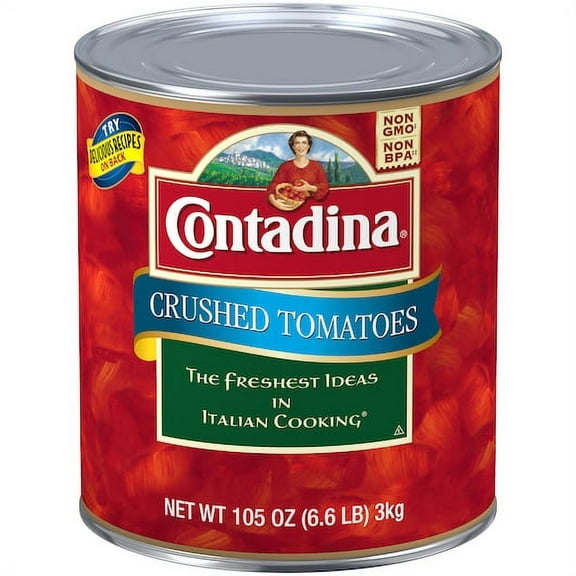 (Price/Case)Del Monte 2005141 Contadina Tomato Crushed, 6.56 Pounds