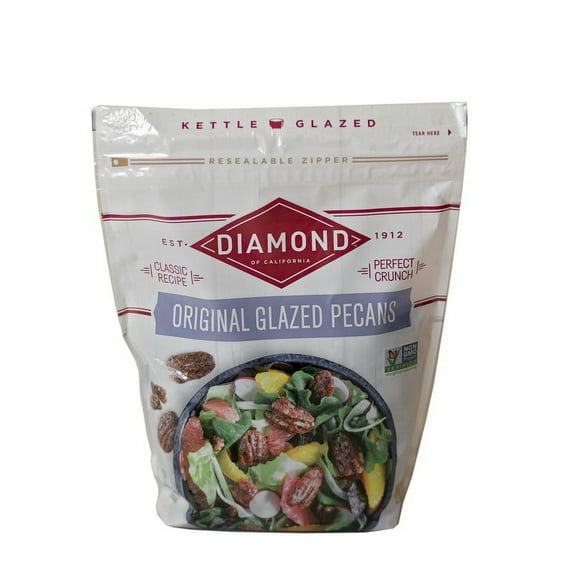 (Price/Case)Diamond Glazed Pecans, 2 Pounds, 3 per case
