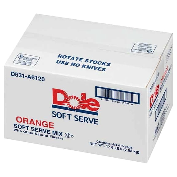 (Price/Case)Dole Soft Serve Orange Mix 4.4 Pounds - 4 Per Case