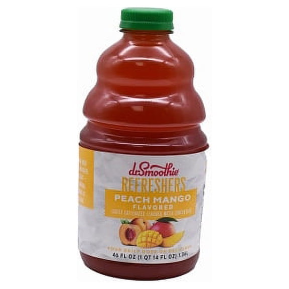 (Price/Case)Dr. Smoothie Peach Mango Refresher, 46 Fluid Ounces, 6 Per Case