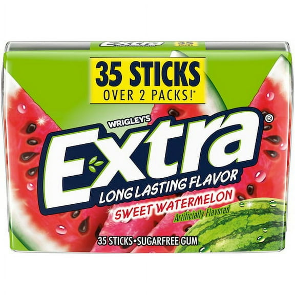 (Price/Case)Extra Watermelon Mega Pack, 35 Piece, 8 per case