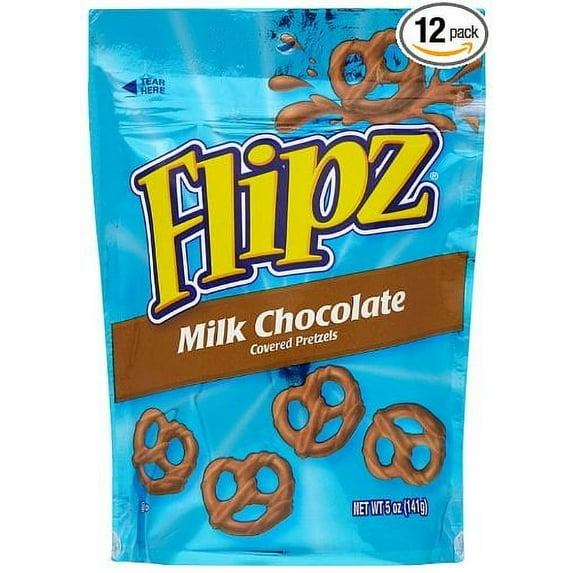 (Price/Case)Flipz 12/5 Oz. Milk Chocolate Covered Pretzels In A Stand Up Pouch