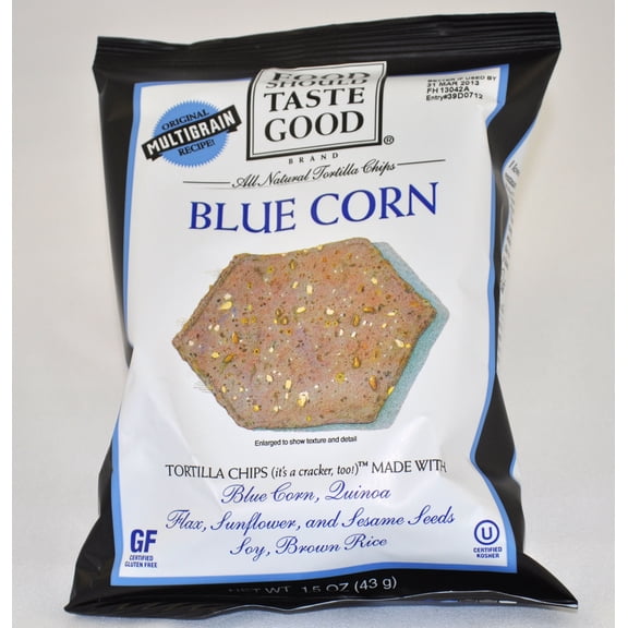 (Price/Case)Food Should Taste Good 21908-81225 Food Should Taste Good(R) Tortilla Blue Corn Hexagon 24Ct