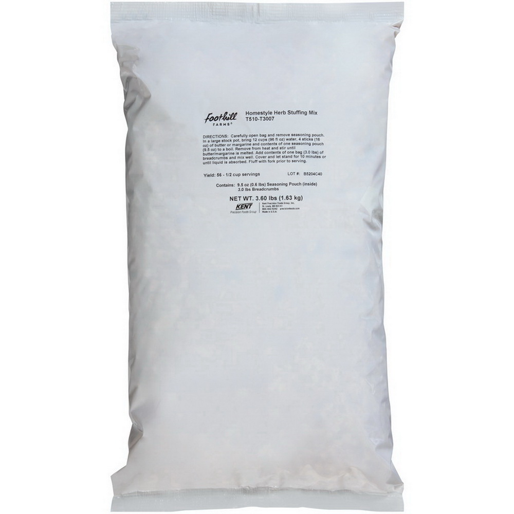 Foothill Farms T510T3007 Stuffing Mix Herb Homestyle Add Water