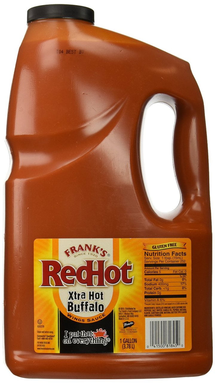 (Price/Case)Frank'S Redhot Extra Hot Buffalo Wing Sauce 1 Gallon - 4 Per Case