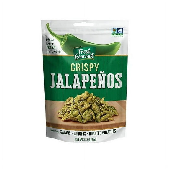 (Price/Case)Fresh Gourmet Lightly Salted Crispy Jalapeno, 3.5 Ounce, 12 per case