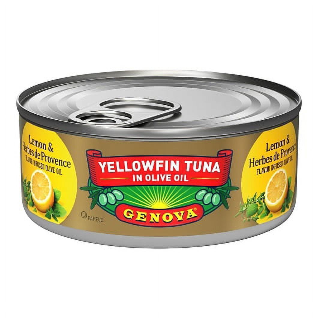 (Price/Case)Genova Yellowfin Solid Light Tuna In Lemon & Herbes De Provence Olive Oil Of, 5 Ounce, 12 per case
