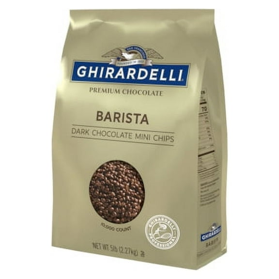 (Price/Case)Ghirardelli 41721 Dark Chocolate Barista Mini Chip, 80 Ounces