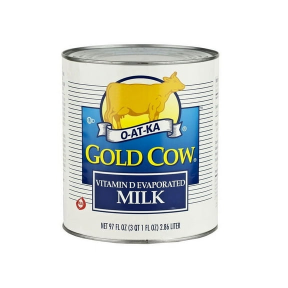 Gold Cow Evaporated Milk | Vitamin D Added | 97 Fl. Oz.