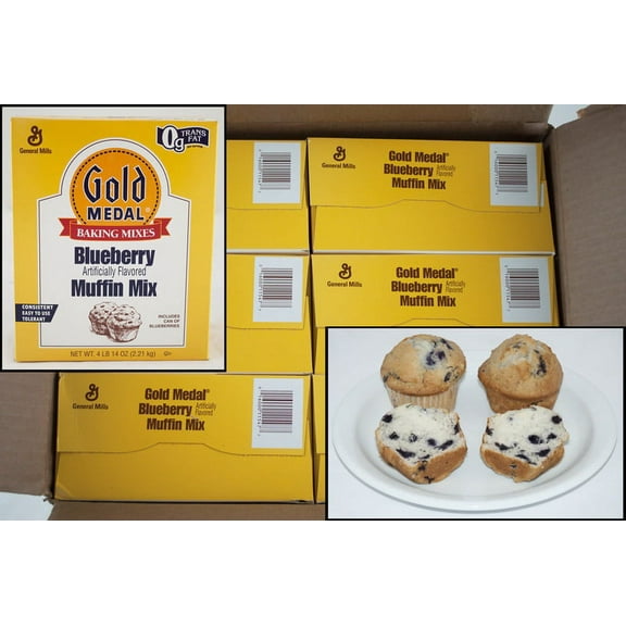 (Price/Case)Gold Medal Baking Mixes Blueberry Muffin Mix 4.87 Pounds Per Pack - 6 Per Case