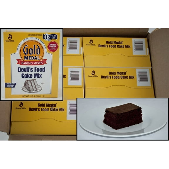 (Price/Case)Gold Medal Baking Mixes Devil'S Food Cake Mix 5 Pounds Per Pack - 6 Per Case