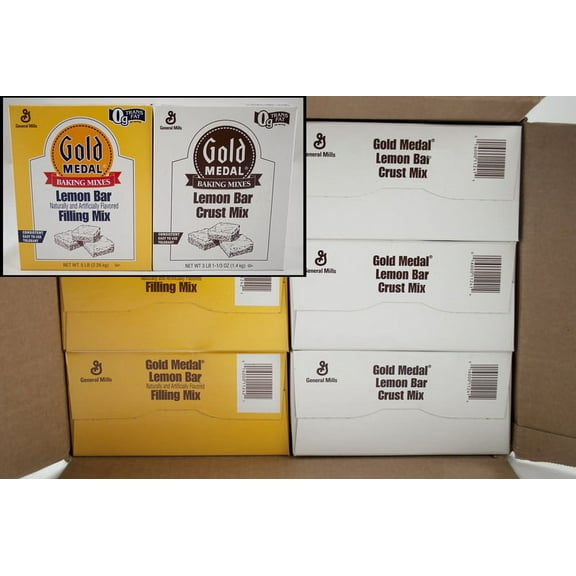 (Price/Case)Gold Medal Baking Mixes Lemon Bar Mix 4.1 Pounds Per Pack - 6 Per Case