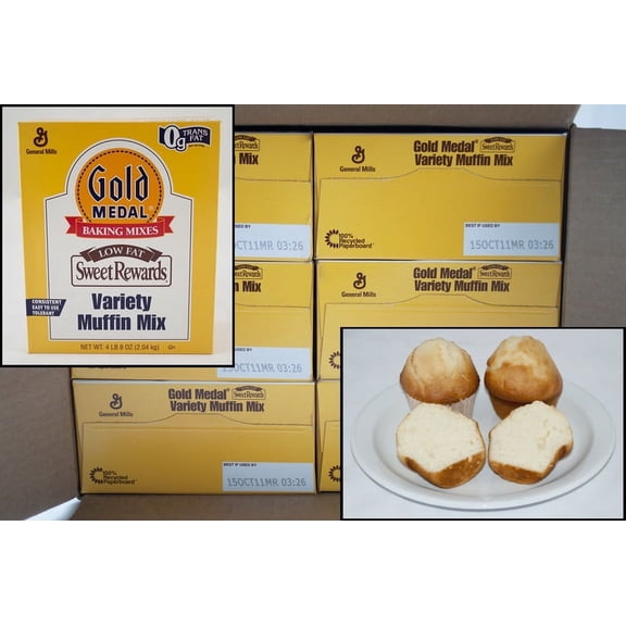 (Price/Case)Gold Medal Baking Mixes Low Fat Sweet Rewards Variety Muffin Mix 4.5 Pounds Per Pack - 6 Per Case