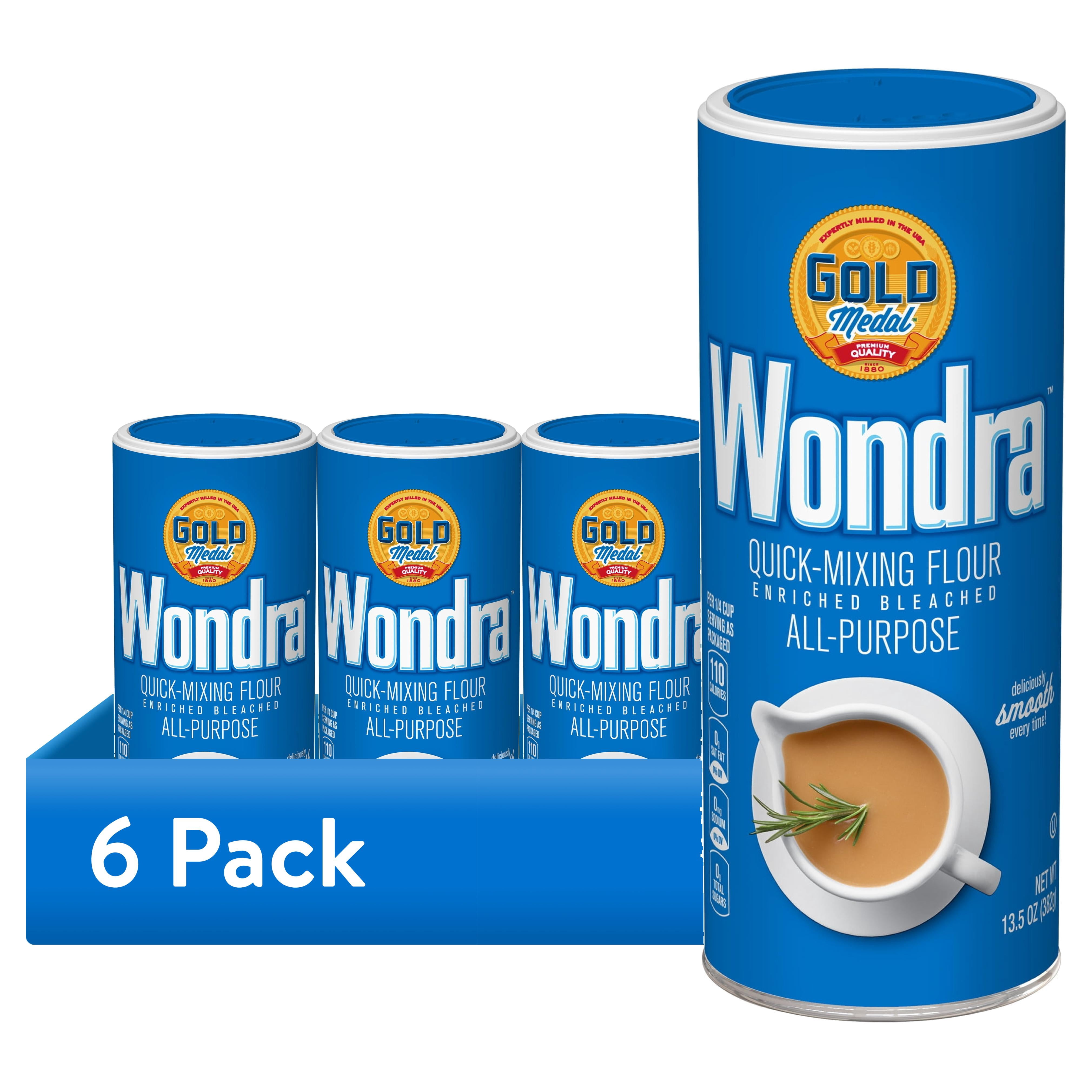 6 pack) Gold Medal Wondra Quick Mixing All Purpose Flour, 13.5 oz