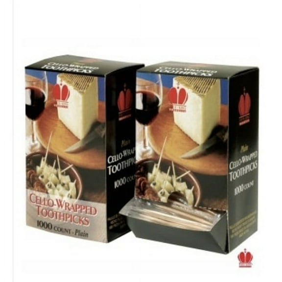 (Price/Case)Goldmax Individually Wrapped Cello Toothpick, 1000 Count, 12 per case