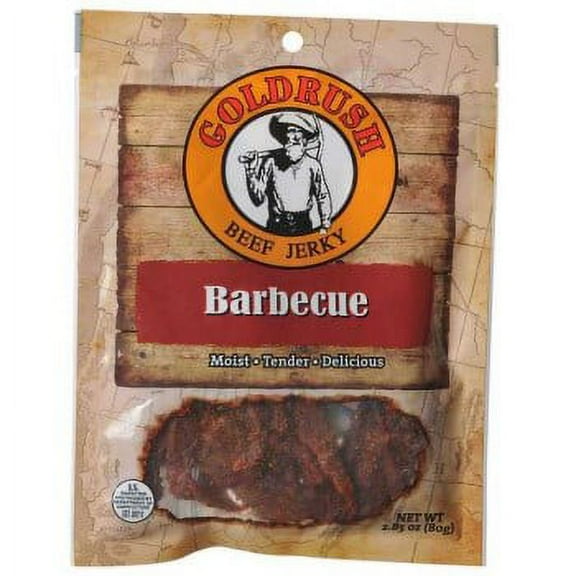 Gold Rush Jerky Sweet Barbecue 2.85 oz. Beef Jerky - 12 Count (3 lbs.)