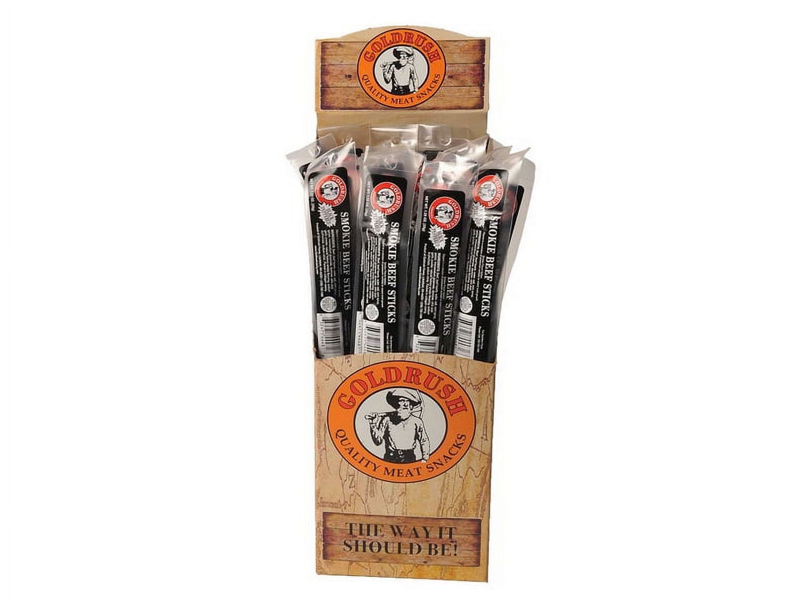 (Price/Case)Goldrush Farms Black Peppered Smokie Beef Sticks, Individually Wrapped 2/24ct, 507322