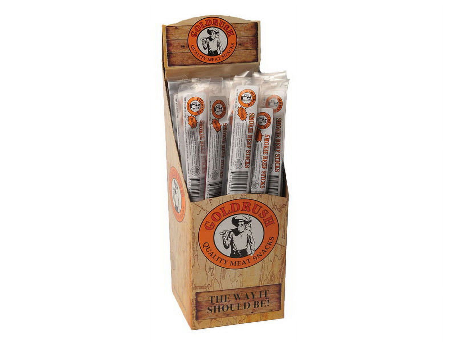(Price/Case)Goldrush Farms Honey Smokie Beef Sticks, Individually Wrapped 2/24ct, 507326
