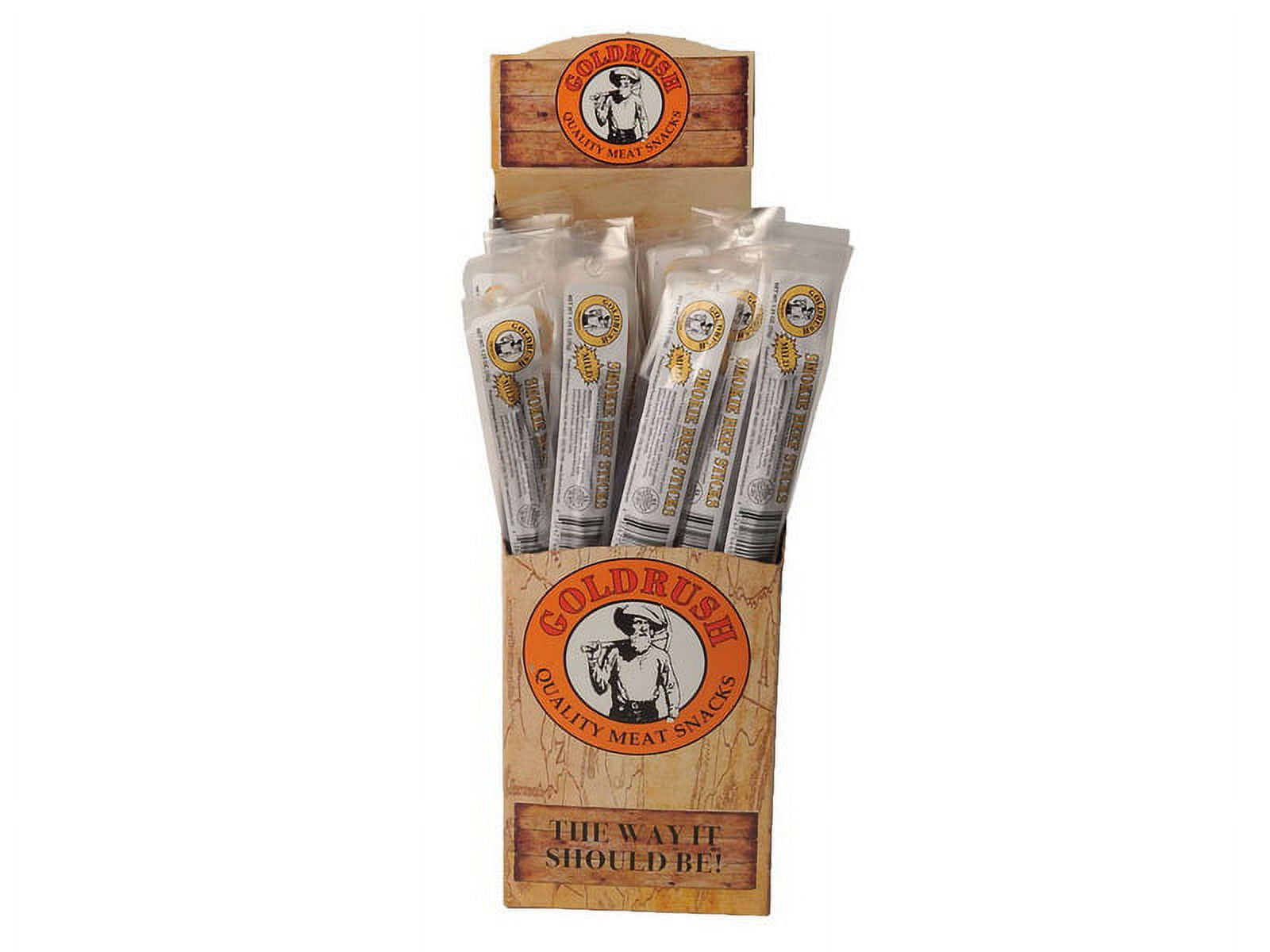 (Price/Case)Goldrush Farms Mild Smokie Beef Sticks, Individually Wrapped 2/24ct, 507328