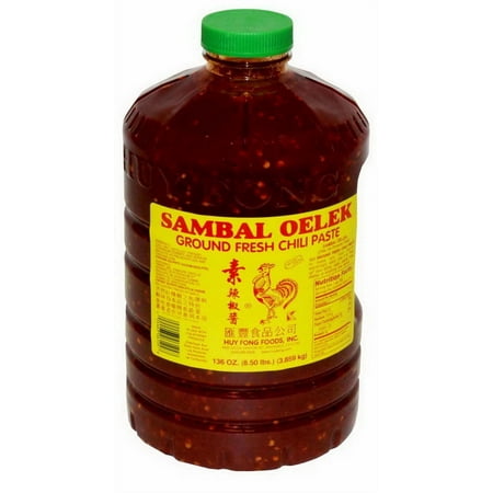 (Price/Case)Ground Fresh Chili Sambal Oelek 3-1 Gallon