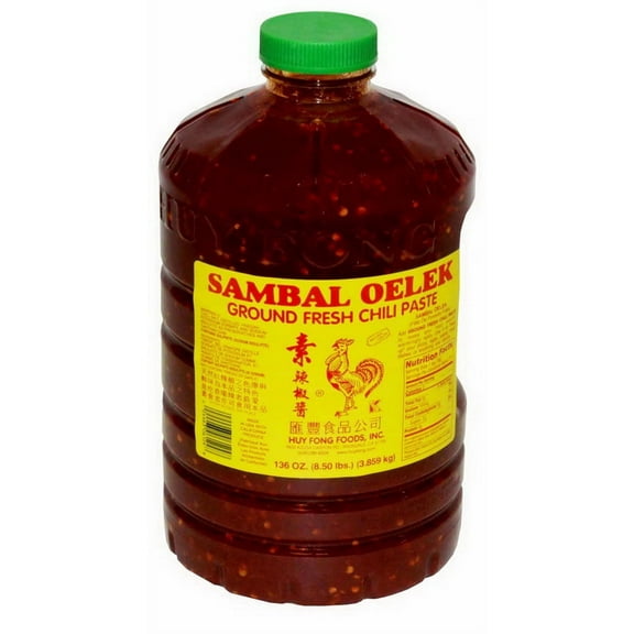 (Price/Case)Ground Fresh Chili Sambal Oelek 3-1 Gallon