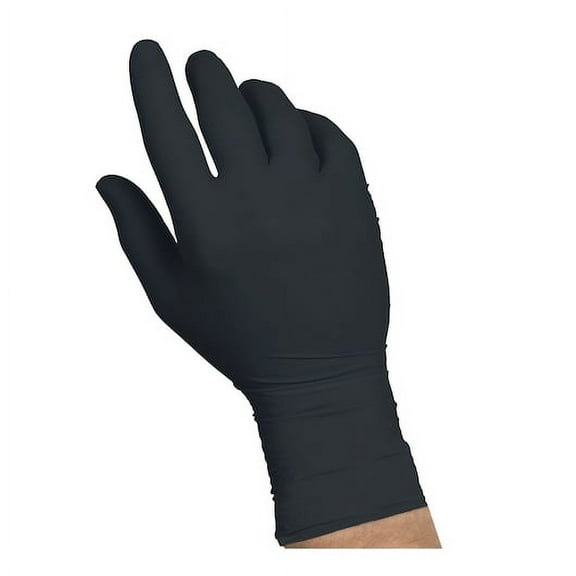 (Price/Case)Handgards 304363582 Black Powder Free Vitrile Gloves Medium, 100 Each